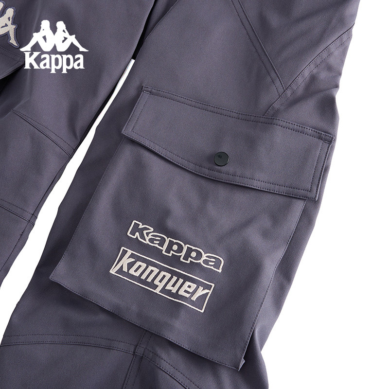 Kappa卡帕背靠背新款防泼水防油污户外运动长裤工装裤女休闲裤男,淘宝优惠券,粉丝福利购,淘宝优惠卷