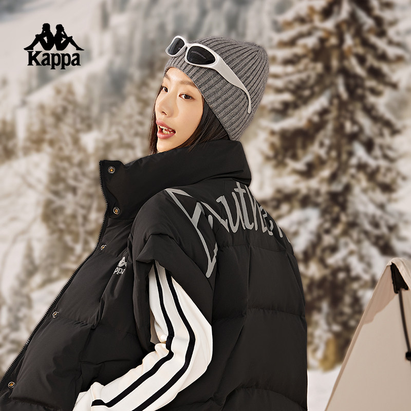Kappa卡帕羽绒马甲新款女冬立领防风无袖羽绒宽松户外背心,淘宝优惠券,粉丝福利购,淘宝优惠卷