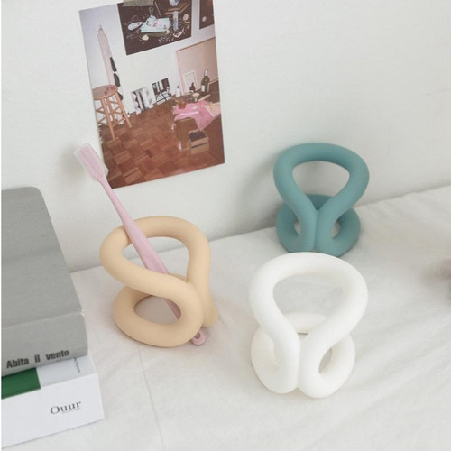 硅胶牙刷架笔架化妆刷架牙具收纳FDA Silicone Toothbrush Holder - 图2