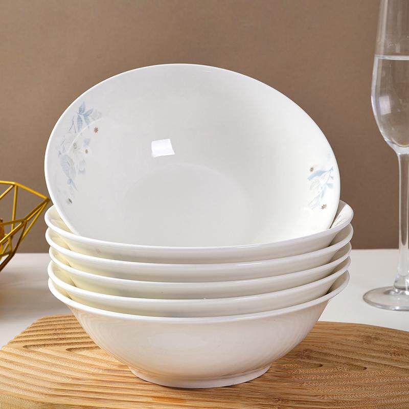 新骨瓷防烫家用时尚斗笠碗6/7/8英寸面碗汤碗泡面碗