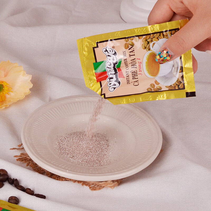 越南原装进口特浓威拿咖啡480g三合一速溶咖啡粉提神正品24袋装 - 图0