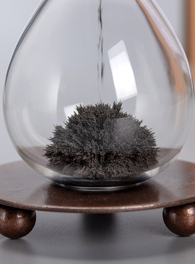 创意办公解压磁铁沙漏桌面复古家居装饰磁力流沙摆件色新年小礼物