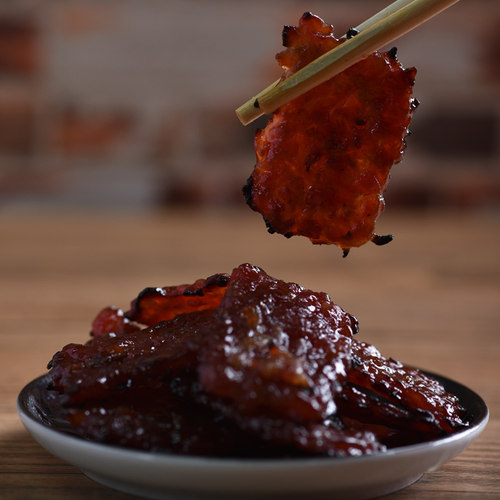 美珍香猪肉脯肉干迷你休闲烧烤猪肉200g*1办公室早餐解饿小吃零食 - 图1