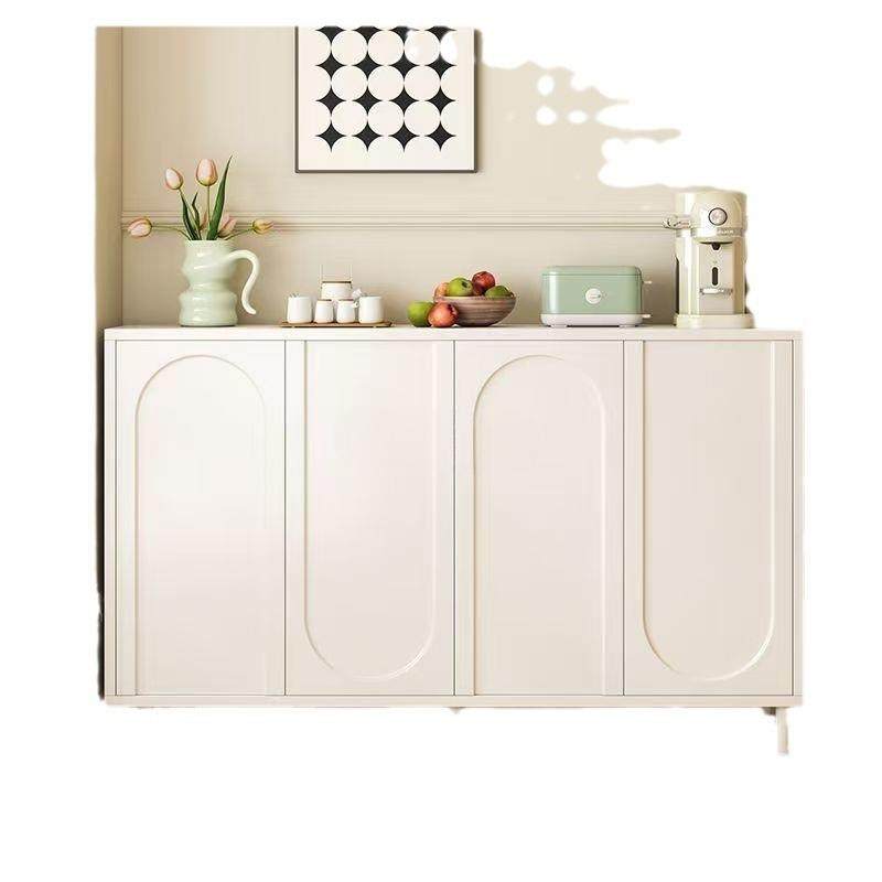 轻奢奶油风餐边柜靠墙一体储物柜客厅茶水柜边柜家用置物柜五斗柜,淘宝优惠券,粉丝福利购,淘宝优惠卷