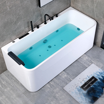 Hong Gu Houku Acrylic Home Thermostatic Massage Bathtub Surf Freestanternet Red smart bathtub tub