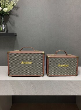 棕色马歇尔音箱模型复古音响摆件道具拍摄样板间售楼处别墅软装饰
