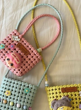 5毫米宽塑料藤条手工编织包包DIY