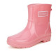 时尚百搭雨鞋女短筒雨水靴防滑低筒水鞋成人外穿加绒保暖防水鞋女