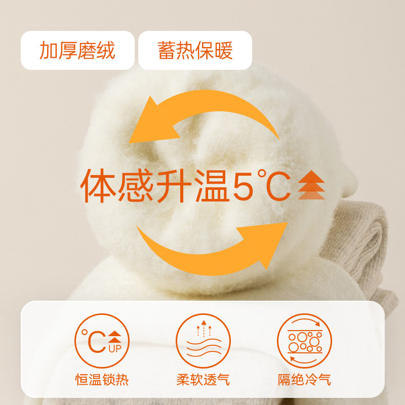 羊毛过膝袜子女秋冬季护膝盖毛圈大腿袜加绒加厚保暖长筒袜套黑白,淘宝优惠券,粉丝福利购,淘宝优惠卷