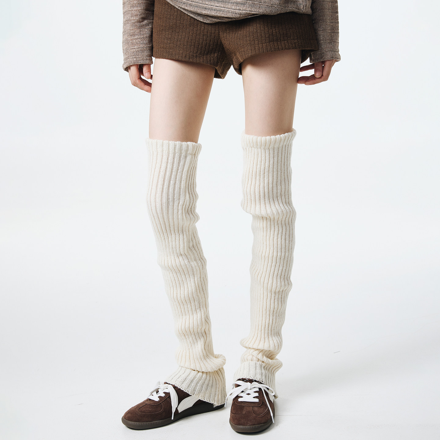 堆堆袜子女保暖加厚小腿袜亚文化y2k辣妹针织腿套过膝袜配雪地靴,淘宝优惠券,粉丝福利购,淘宝优惠卷