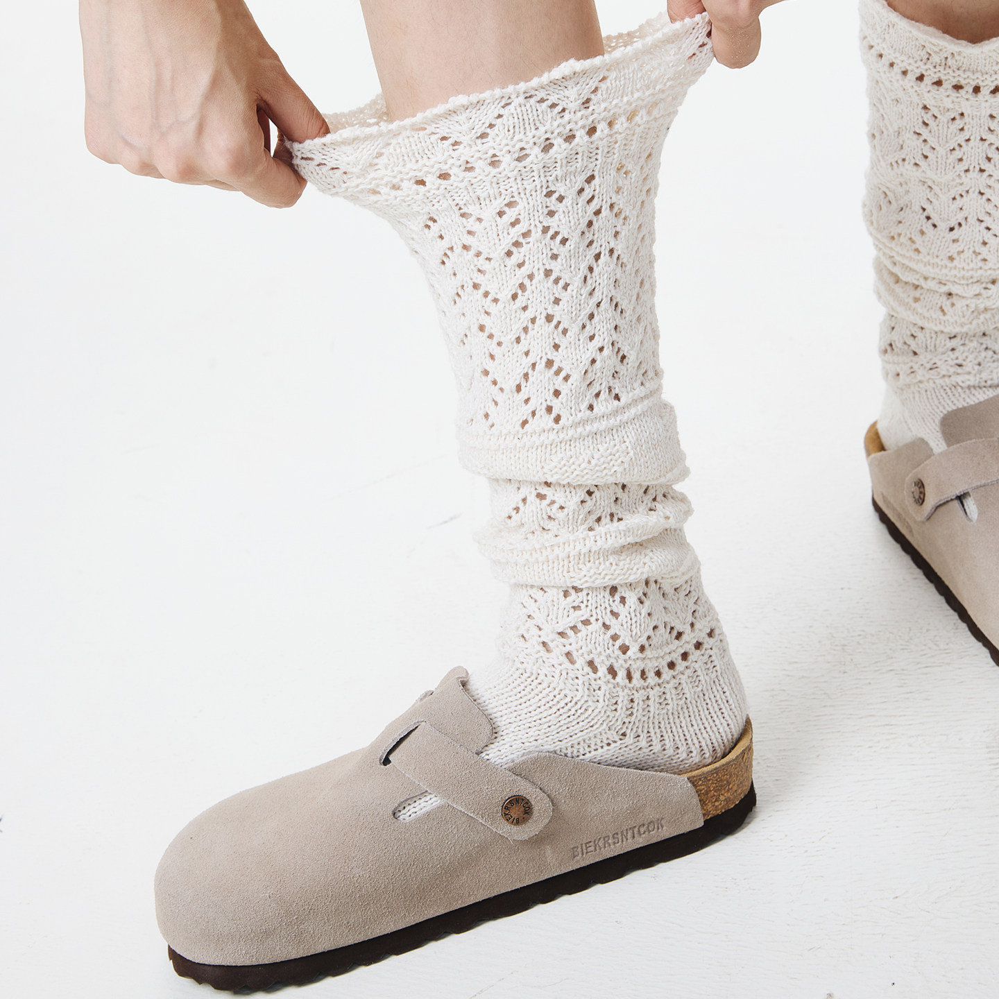 堆堆袜子女秋冬季保暖复古浮雕小腿袜针织镂空jk花边长筒袜春秋款,淘宝优惠券,粉丝福利购,淘宝优惠卷