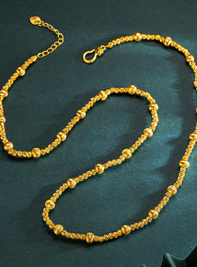 越南沙金猫眼星河两件套个性百搭闪珠小红书高级感轻奢精致首饰