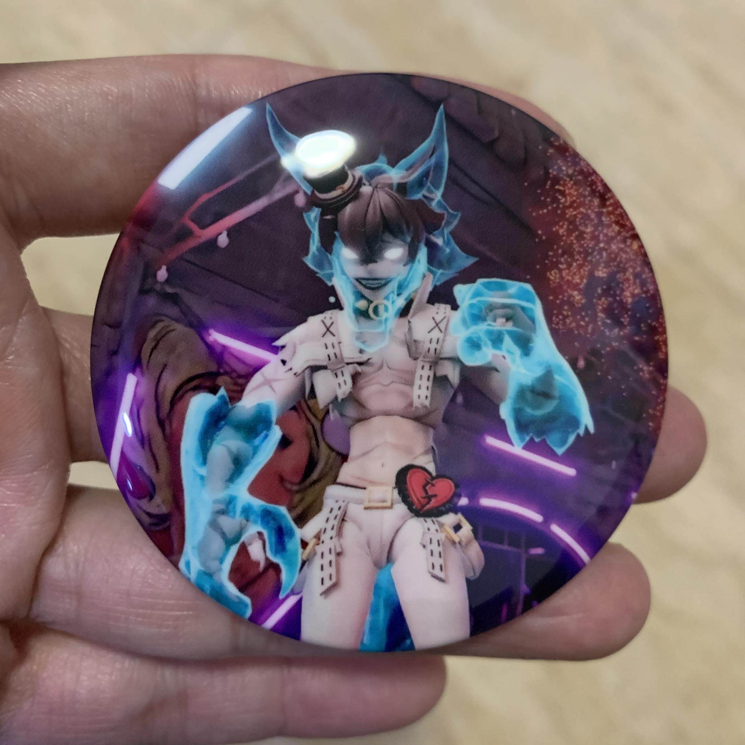 蛋仔派对手办蛋仔派对哑女斯黛拉娃娃逃出惊魂夜小丑阿巴魔警艾琳手办吧唧徽章