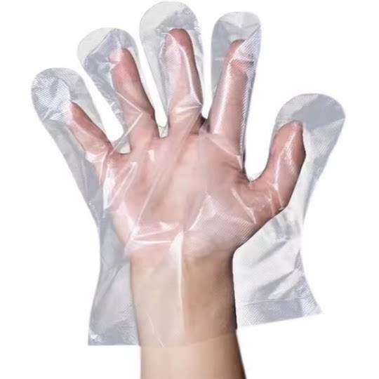 Disposable gloves outdoor camping and catering food hand film eating lobster thickened transparent plastic film