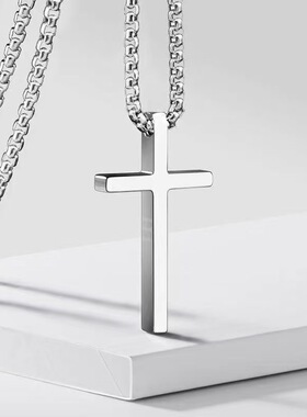 Cross necklace Men's fashion sweater chain十字架项链男