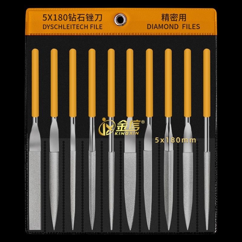 金信金刚石锉刀小型合金三角挫刀精密什锦锉套装打磨钢圆扁平半圆,淘宝优惠券,粉丝福利购,淘宝优惠卷