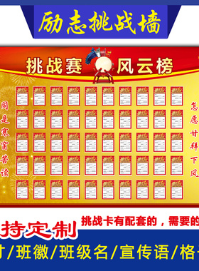 班级教室中考高考风云榜