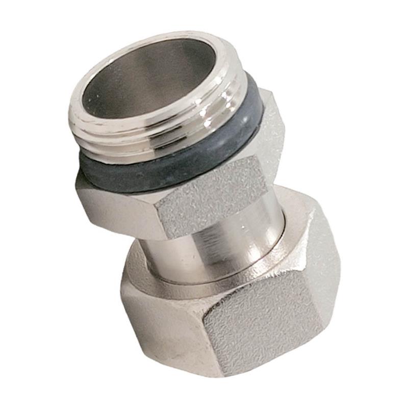 升级黄铜镀镍内外丝活接异径变经活接头双头接配密封垫4分6分1寸 - 图3