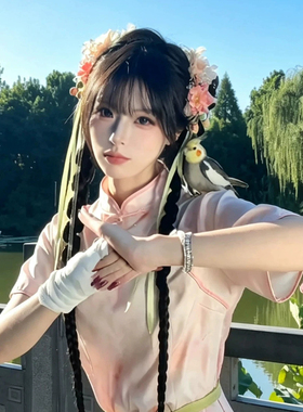 桃林侠女~中华娘头饰万圣节cos