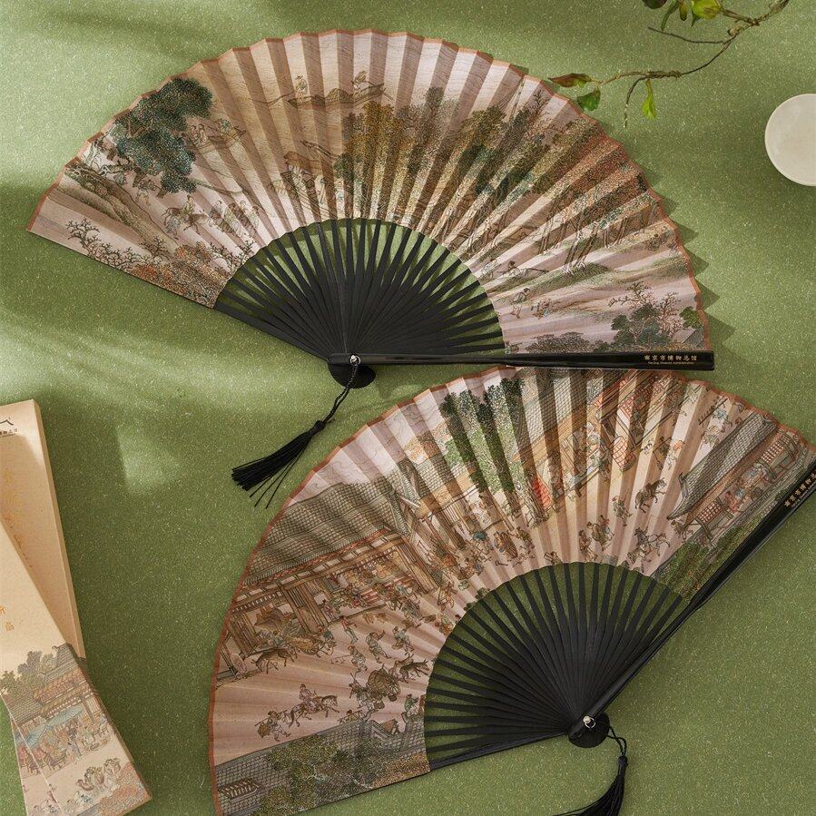南京博物馆文创端午礼物金陵繁华录折扇礼盒汉服国风同学老师伴手