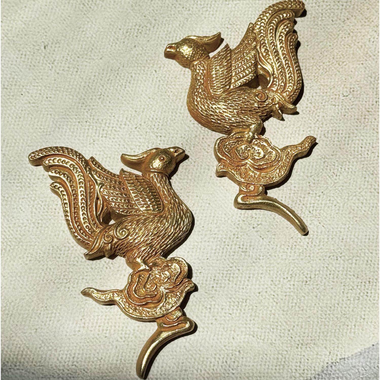 南京博物馆文创云裳簪影立体冰箱贴金银玉器首饰复古南京伴手礼