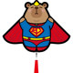 2026 New Internet Celebrity Cartoon Kapibala Flying Superman Kite Breeze Easy to Fly Children's Handheld Adult Only