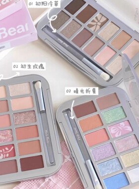 皮可熊12色大地色眼影盘
