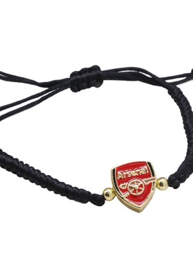 可调节足球FCB平结手工编织手绳