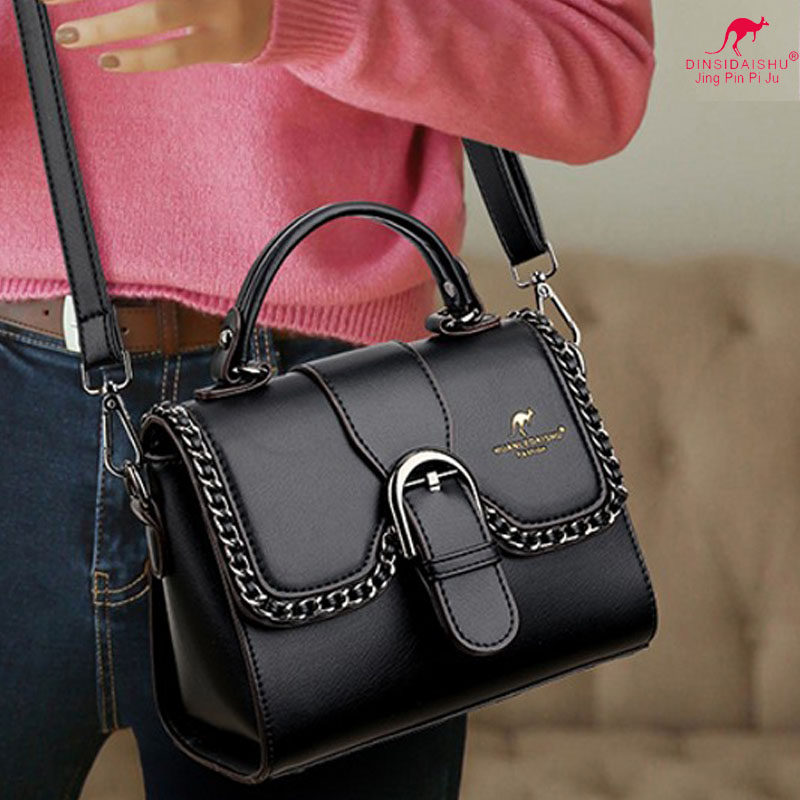 迪尼斯袋鼠真软皮女夏2021小包包 迪尼斯袋鼠箱包女士包袋