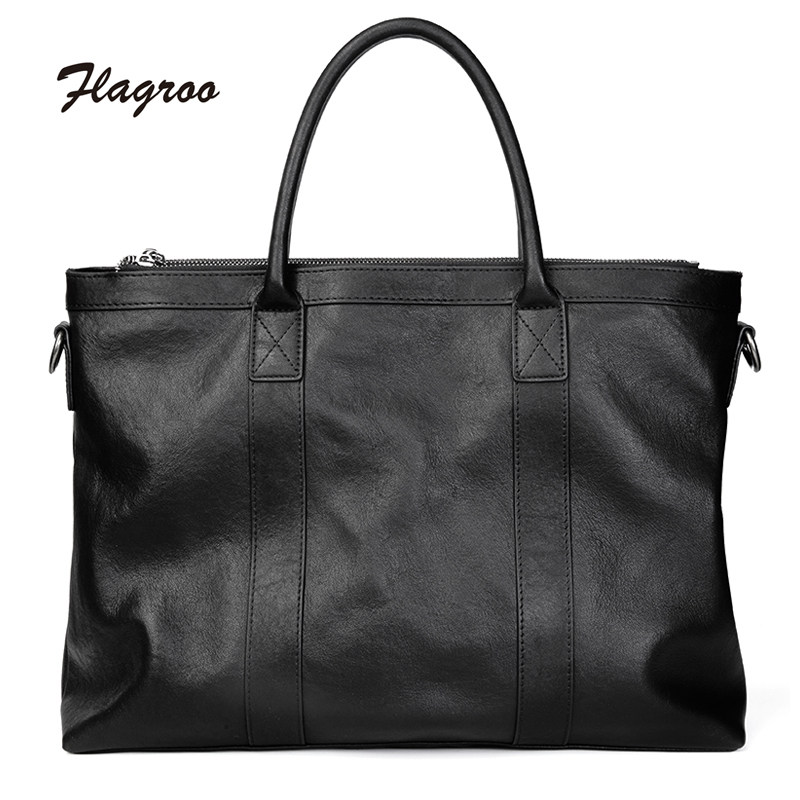 手提包男真皮旅行商务休闲男士包包 flagroo男士包袋