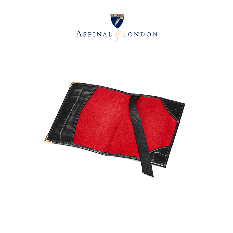 Aspinal鳄鱼纹旅行护照保护多功能证件夹机票收纳包 - 图2