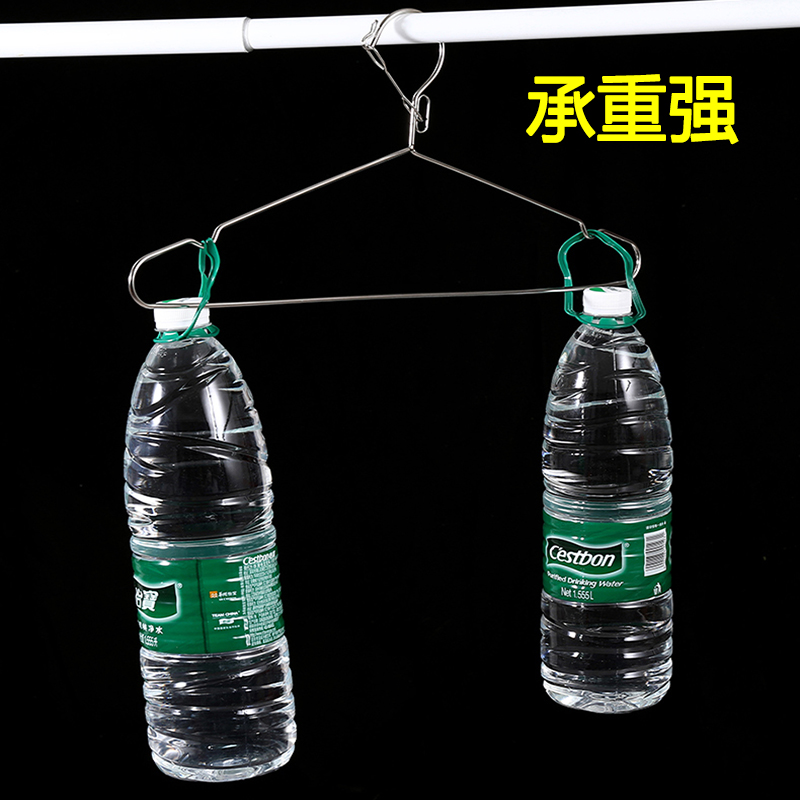 防风衣架家用室外吹落户外衣服架不锈钢晾衣架防掉固定扣高层衣挂 - 图1