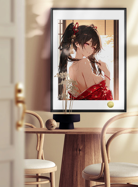 皇呱《和服花火》 崩坏：星穹铁道和服花火同人周边装饰画
