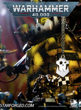 战锤40K周边兽人阵营标志吊坠