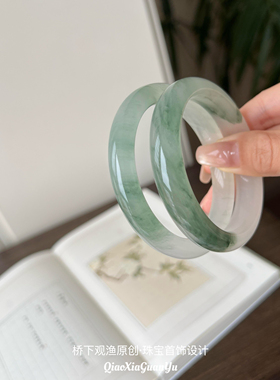 天山翠手镯玉镯不知春玉手镯扁条