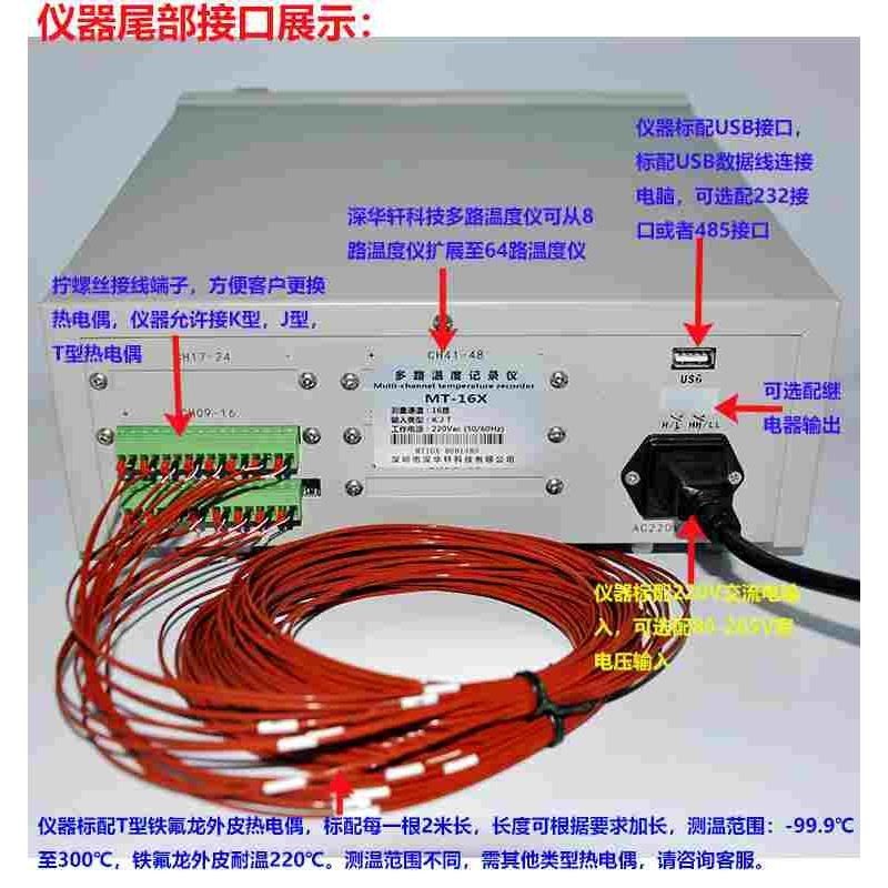 MT-X多路温度记录仪多通道8-64无纸测温SH-X温度巡检仪温度表工业,淘宝优惠券,粉丝福利购,淘宝优惠卷