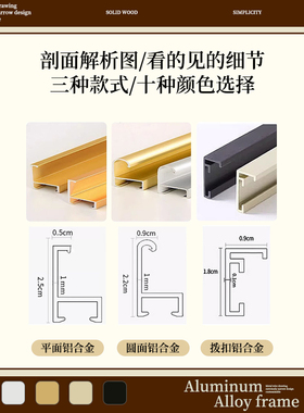 铝合金画框正方形相框挂墙挂画