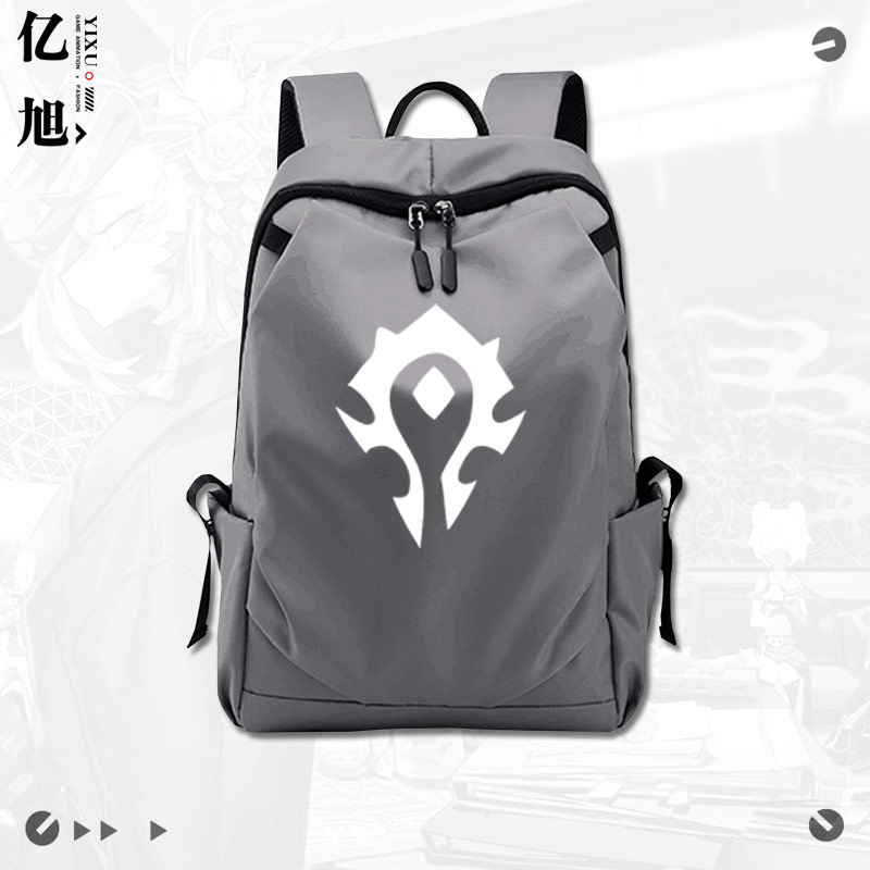 魔兽世界电影周边部落联盟魔兽男女大容量双肩背包学生防水书包tt,淘宝优惠券,粉丝福利购,淘宝优惠卷