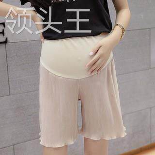 孕妇短裤潮妈外穿夏季冰丝打底裤 食里湘风食品孕妇打底裤