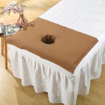 ຮ້ານເສີມສວຍຕຽງນອນຕ້ານນ້ໍາແລະນ້ໍາຮູຂຸມຂົນຕ້ານນ້ໍາ lying ຜ້າຂົນຫນູນວດ mattress face lying towel beauty bed cover hole cushion