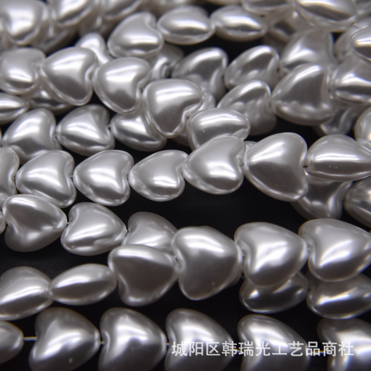 6mm-20mm桃心珠 异形仿珍珠心形 beads珍珠配件  diy饰品配件散珠 - 图2