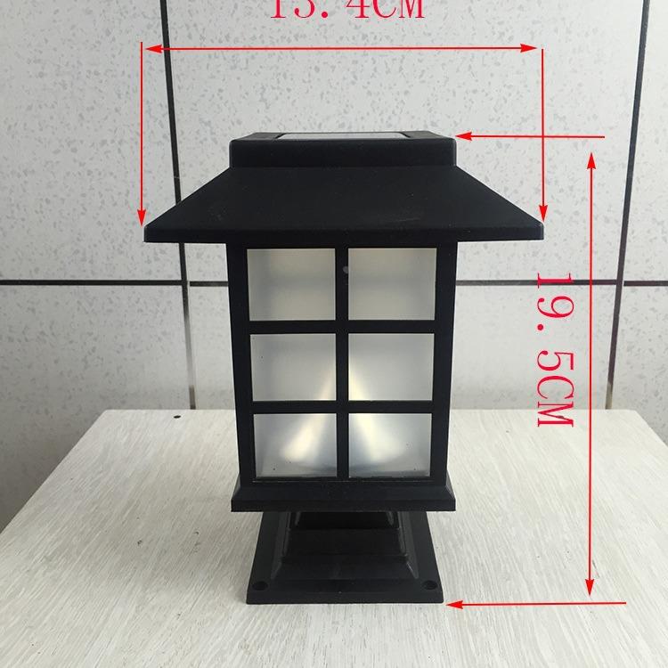 现货仿古5LED太阳能地插灯户外大方格房灯太阳能草坪灯柱头灯庭院 - 图2