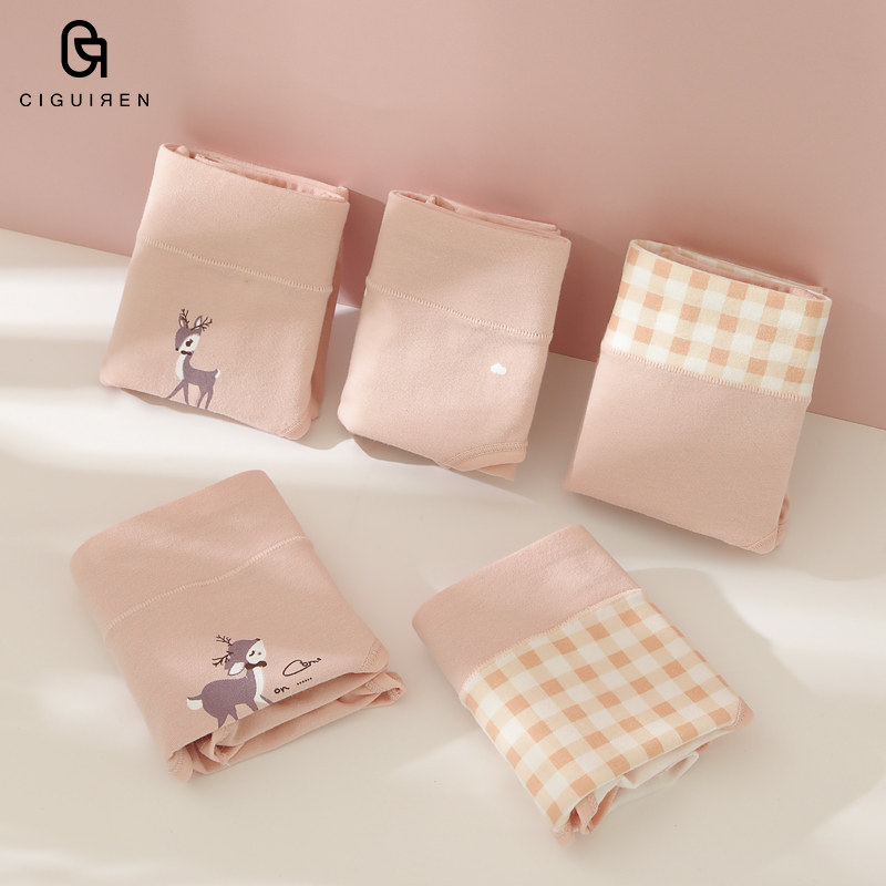 磁贵人5条装女士纯棉全棉抗菌内裤 磁贵人内裤