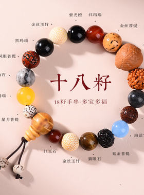 官方正品十八籽手串多宝菩提