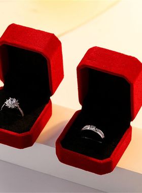 情侣戒指一对女男情侣款对戒高档结婚真钻戒开口可调节小众高级