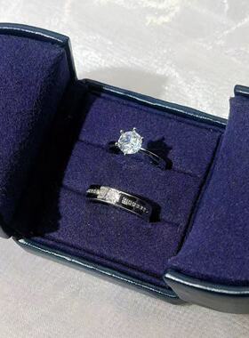 仿真婚戒对戒结婚婚礼用经典道具情侣戒指奢华男女高级感交换仪式