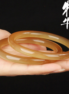 天然牦牛角手镯手饰通透手串圆珠首饰送女友妈妈礼物复古民族手链