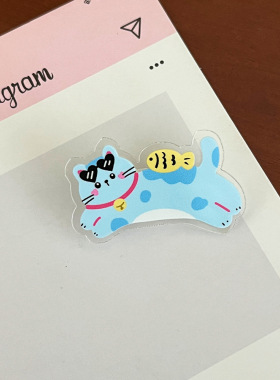 可爱猫咪胸针可爱卡通别针亚克力批发徽章挂件小饰品礼物摆地摊