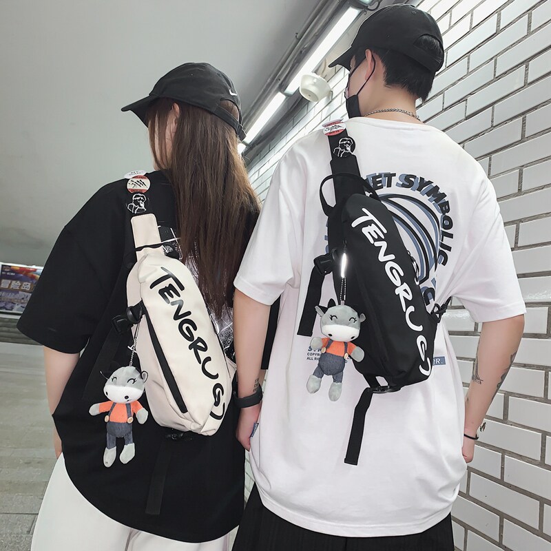 胸包男士ins潮牌运动休闲女单肩包 菲诗尼男士包袋