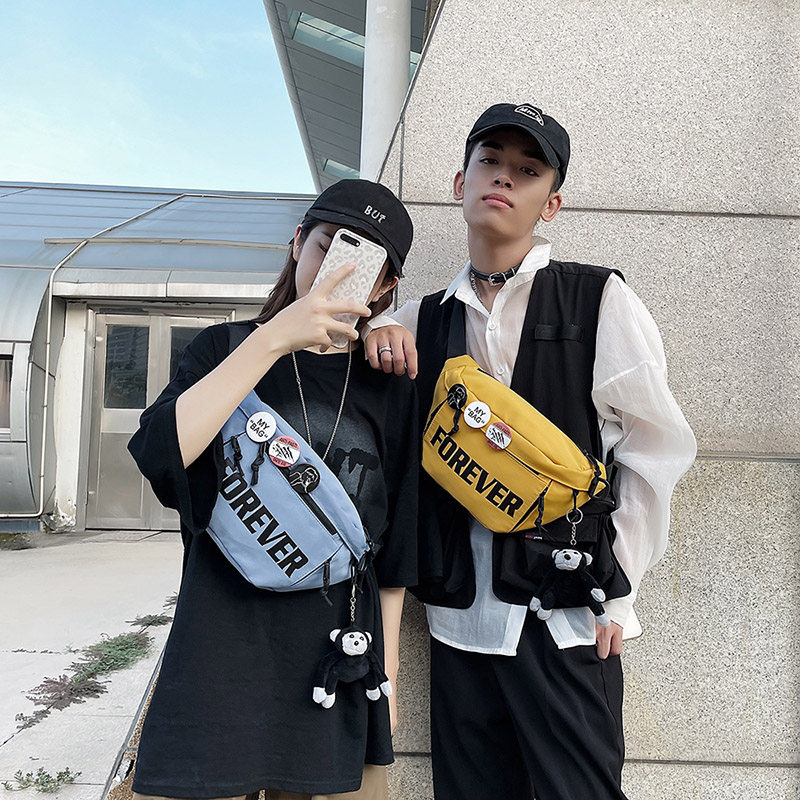 胸包男士ins潮牌运动休闲女单肩包 菲诗尼男士包袋